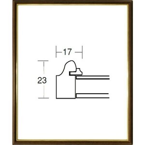 デッサン用額縁 木製フレーム 5702 小全紙サイズ ブラウン