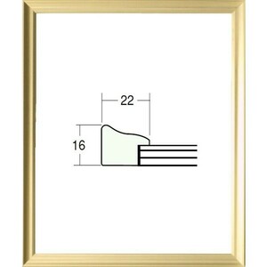 デッサン用額縁 木製フレーム 5652 小全紙サイズ ゴールド