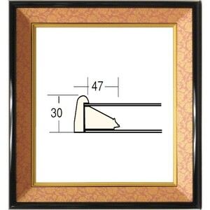 色紙額縁 4911 タメ塗/エンジドンス