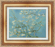 絵画 額縁付き 複製名画 世界の名画シリーズ ヴィンセント・ヴァン・ゴッホ 「 アーモンドの木 」 サイズ 6号_画像1