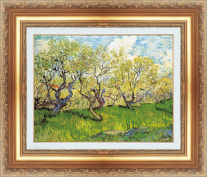 Art hand Auction Peinture avec cadre, reproduction du chef-d'œuvre du monde, série Vincent Van Gogh, verger fleuri, taille 8, résidence, intérieur, autres