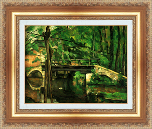絵画 額縁付き 複製名画 世界の名画シリーズ ポール・セザンヌ 「 マンシーの橋 」 サイズ 10号