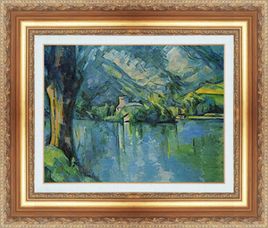 Art hand Auction Painting with Frame Reproduction Masterpiece World Masterpiece Series Paul Cézanne Lake Annecy Size 3, residence, interior, others