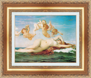 絵画 額縁付き 複製名画 世界の名画シリーズ カバネル 「 ヴィーナスの誕生 」 サイズ 8号