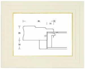 額縁 油彩額縁 油絵額縁 木製フレーム アテネ８５ サイズP80号