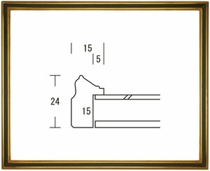 デッサン用額縁 木製フレーム クロッカスII インチサイズ