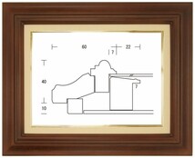 額縁 油彩額縁 油絵額縁 木製フレーム 不二型 オーク サイズM20号_画像1