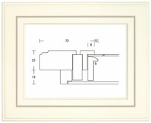 額縁 油彩額縁 油絵額縁 木製フレーム 野亜 サイズF25号_画像1