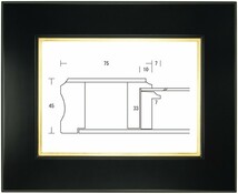 額縁 油彩額縁 油絵額縁 木製フレーム 平良 サイズF4号_画像1