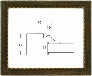 デッサン用額縁 木製フレーム シャビー 大衣サイズ