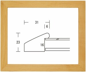 デッサン用額縁 木製フレーム HK カンソンサイズ