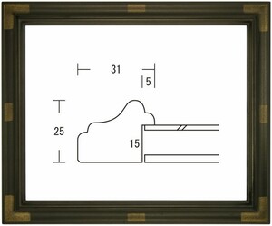 デッサン用額縁 木製フレーム 小不二 太子サイズ