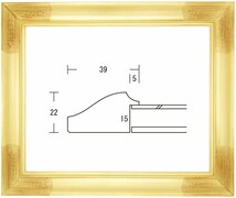 デッサン用額縁 木製フレーム フローラ 小全紙サイズ_画像1