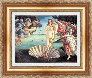 絵画 額縁付き 複製名画 世界の名画シリーズ ボティチェリ 「ヴィーナスの誕生」 サイズ 3号