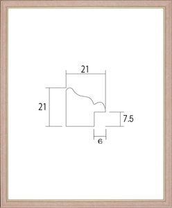 デッサン用額縁 UVカットアクリル付 8229 半切 ピンク