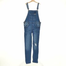 ◇420471 ZARA GIRLS ザラ ガールズ オーバーオール ダメージジーンズ ストレッチデニムパンツ サイズ164 キッズ 子ども ジュニア 女の子_画像1