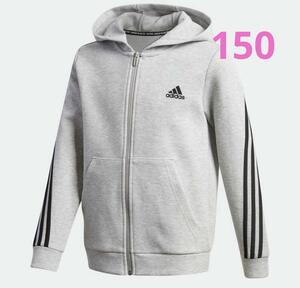 * adidas *3 stripe s double knitted full Zip Parker 150