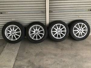 スタッドレス 4本セット ダンロップ WINTERMAXX 205/55R16 SCHNEDER 6.5J+48 PCD100 インプレッサ プリウス 86