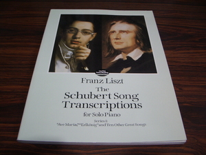 LISZT the schuber tsong transcriptions for solo piano series1　/　スコア　リスト　シューベルトソング トランスクリプション ピアノ