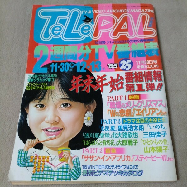 TeLePAL　テレパル　1985年11・30→12・13　中部版