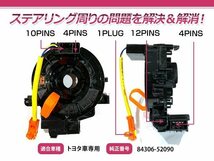 ZRT260 ZRT261 NZT260 アリオン H19/5～ スパイラルケーブル クルコン ステアリングスイッチ等 84306-52090 OEM_画像3