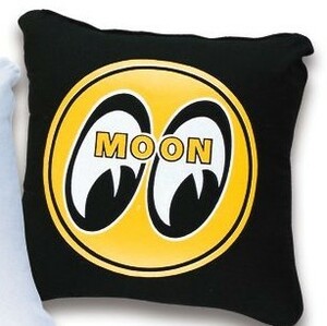 送料200円　MOON Eyeball Cushion Cover　MOONEYES　クッションカバー　BK