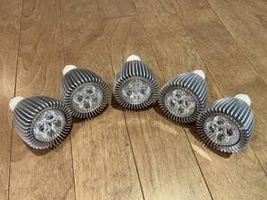 LEDハロゲンランプ 7.5W 電球色 調光器対応 60W相当 E11 USED まとめて５個 激安！