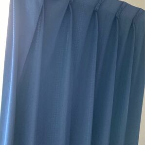 【値下げ不可】遮光カーテン　ネイビー　長め　約100×200 4枚セット レースカーテン 断熱 遮光カーテン