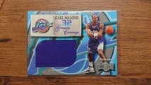Karl Malone NBA 1999-00 Skybox Metal Genuine Coverage Warm Up ウォームアップ ジャージ カード カール マローン Utah Jazz ユタ ジャズ_画像1