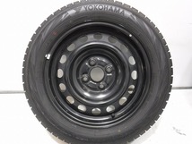 15インチ トヨタ純正 185/60R15 5.5J 100 アクア/ヤリス IG70 バリ溝 中古スタッドレスタイヤホイール【4本セット】送料無料(ASS15-0685）_画像5