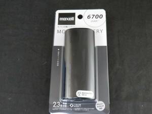 未使用　Maxell マクセル モバイル充電バッテリー MPC-C6700PBK　*1006