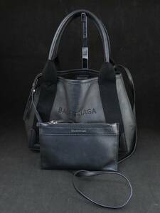 BALENCIAGA ネイビーカバス XS 390346 1000 V 002123 2WAYショルダーバッグ レディース