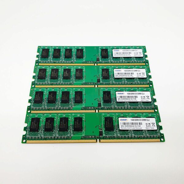 ☆★PCメモリ DDR2 533 DIMM CL4 1GB 4枚セット★☆