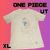 ワンピース ルフィ エース ユニクロ UT Tシャツ サイズ XL 古着_画像1