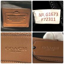 1円〜【未使用に近い状態】COACH コーチ ヘンリーバックパック リュックサック 大容量 メンズ ビジネス用バッグ 通勤 _画像10