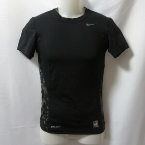 古着 メンズS NIKE/ナイキ ナイキプロ CハイパークールC 半袖 インナーシャツ 着圧 ブラック 405833-014