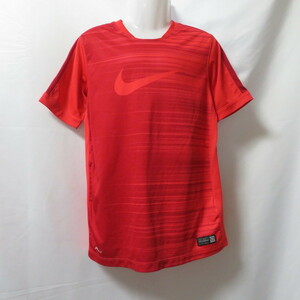  б/у одежда Junior M(150) NIKE/ Nike полиэстер футболка короткий рукав спорт jo серебристый g тренировка бег красный 645279-647