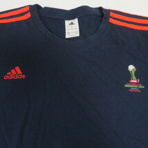 古着 メンズ2XO adidas/アディダス サッカー クラブワールドカップ 2014 Tシャツ 半袖 ネイビー AB0496_画像4