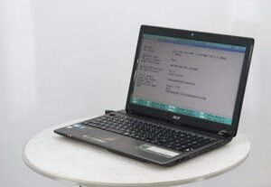 acer Aspire 5750-F78F/LKF3 -　Core i7 2670QM 2.20GHz 4GB■現状品