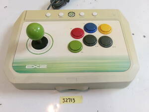 (S-2713)HORI FIGHTING STICK EX2 HX3-07 operation not yet verification present condition goods 