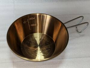 【１個】ユニフレーム 真鍮 シェラカップ ３０周年記念 ブラス　※即決時に「ユニフレーム チタン シェラリッド １枚付き」