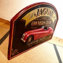 木製看板 サインボード 旧車 アンティーク ジャガー JAGUAR XK120 OWNERS CLUB ガレージ クラシック ヴィンテージカー 看板 BAR ビンテージ_画像7