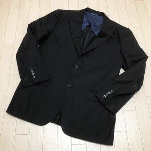 和68★ JUNKO SHIMADA JS homme ジュンコシマダ テーラードジャケット スーツ ストライプ AB6 メンズ ブラック