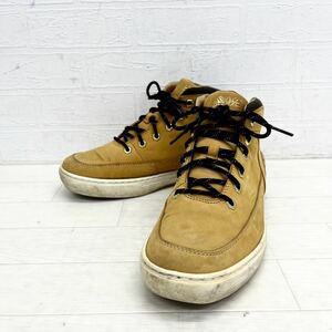 1206◎ Timberland ティンバーランド 靴 シューズ ショート ブーツ 6ホール フラット ソール カジュアル ブラウン メンズ25.5