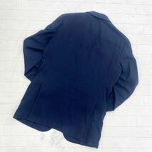 1208△ 日本製 allegri アレグリ トップス テーラードジャケット 長袖 シングル カジュアル ネイビー メンズ48R_画像2