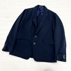 1213◎ JOSEPH ABBOUD ジョセフ アブード トップス テーラード ジャケット シングル 2ボタン 長袖 ネイビー メンズBM