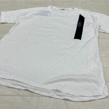 1208◎ 日本製 Yohji Yamamoto ヨウジヤマモト トップス tシャツ カットソー 半袖 クルーネック ホワイト メンズ3_画像3