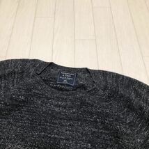 和74★ Abercrombie&Fitch アバクロンビー&フィッチ 長袖 ニット セーター XXL メンズ ダークグレー_画像3