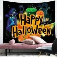 HalloweenタペストリーH13　飾り布　撮影背景　デコレーション　パーティ　ホラー　変装　コスプレ　写真撮影　