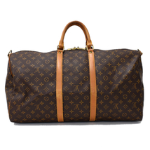 1円 ◎定価20万 美品 LOUIS VUITTON ルイヴィトン ボストン キーポルバンドリエール55 M41414 モノグラム ブラウン◎E.Cle.tI-12_画像3